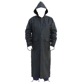 ABRIGO LARGO DE LLUVIA VERDE PU/PVC - Imagen 1